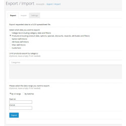 Excel Export & Import