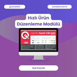 Admin Hızlı Ürün Düzenleme Modülü - Quick Edit PRO
