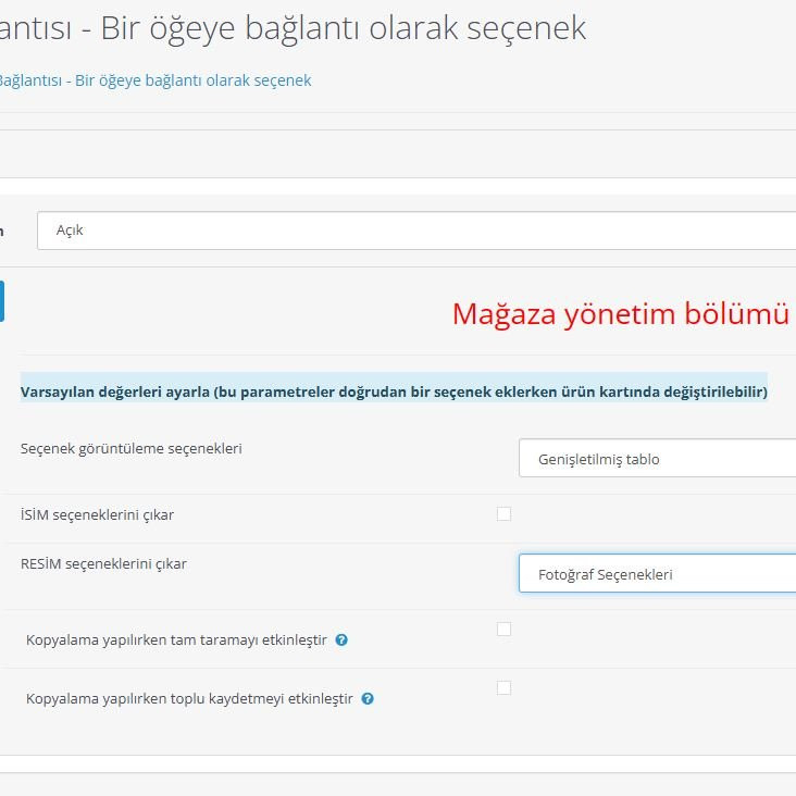 Opencart Ürün Seçeneğine Farklı Ürüne Link Verilmesi